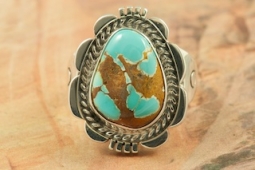 Genuine Pilot Mountain Turquoise Sterling Silver Ring